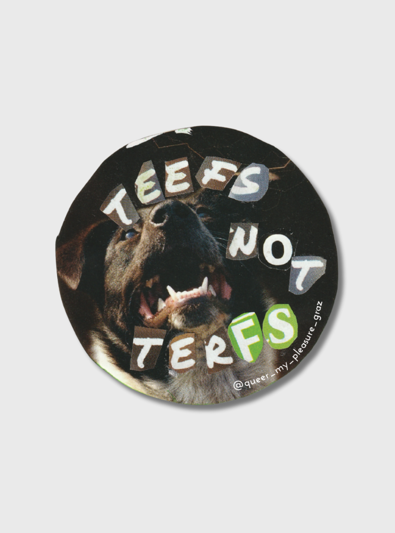 Sticker Teefs Not Terfs