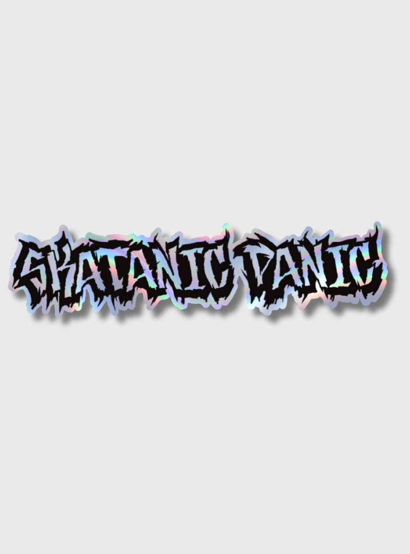 Holografischer Sticker Skatanic Panic