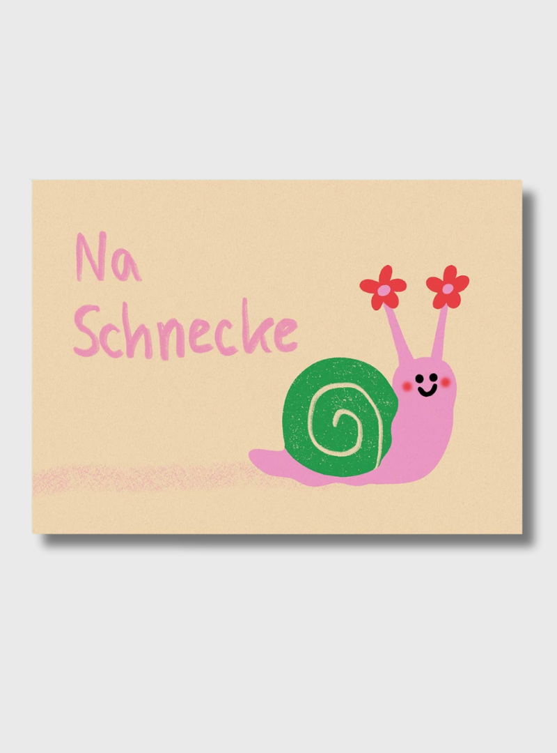 Postkarte Na Schnecke