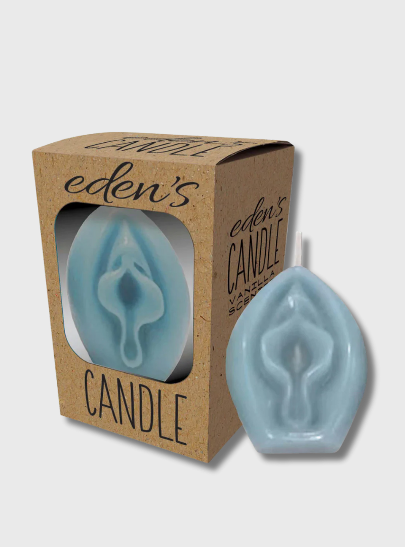 Eden's Candle Vulva Kerze blau, Vanilleduft