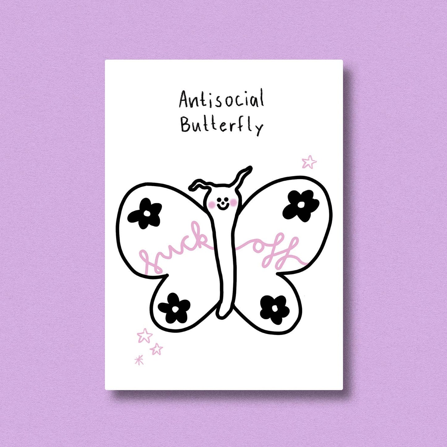 Postcards antisocial butterfly
