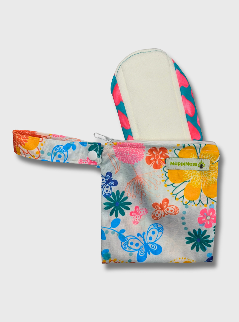 NapPiness Small Wetbag, Blumen
