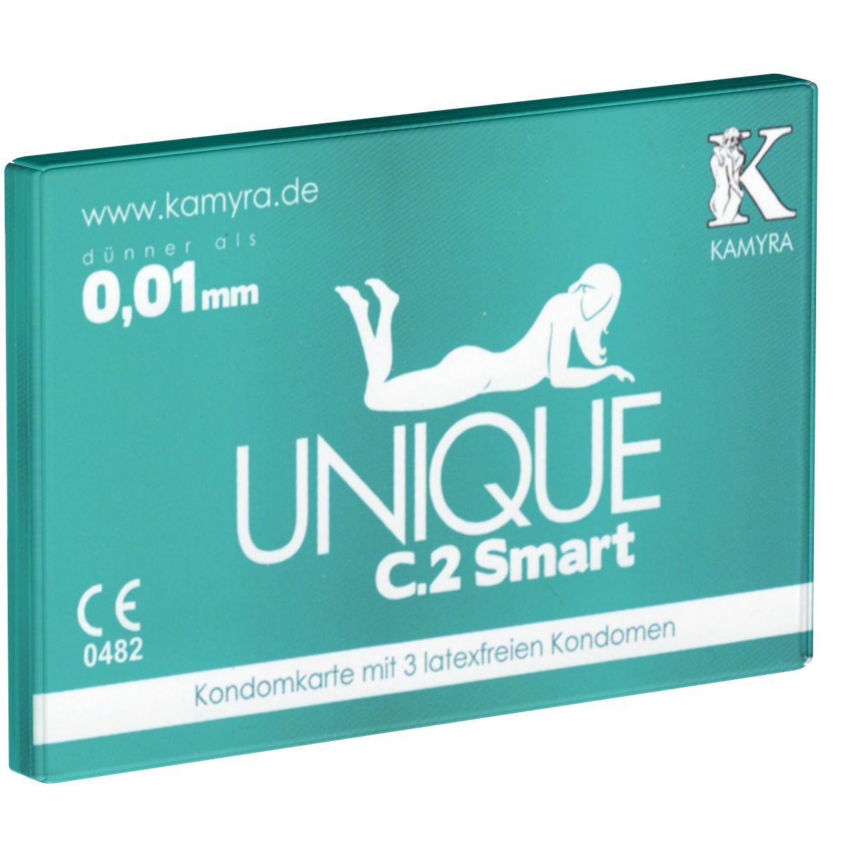 Kamyra Single: Unique C.2 Smart, 3 PRE-ERECTION-Kondome, VEGAN