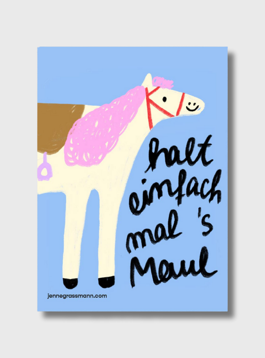 Sticker Halt einfach mal's Maul