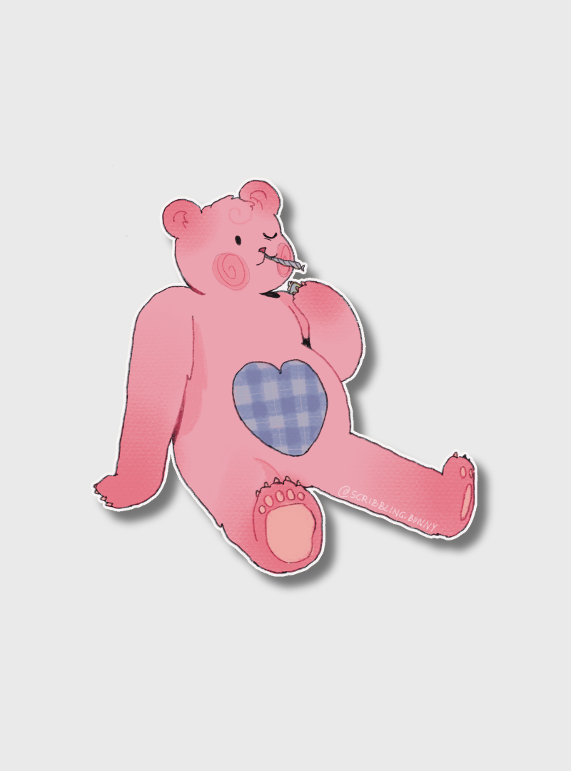 Magnet Smoking Bear