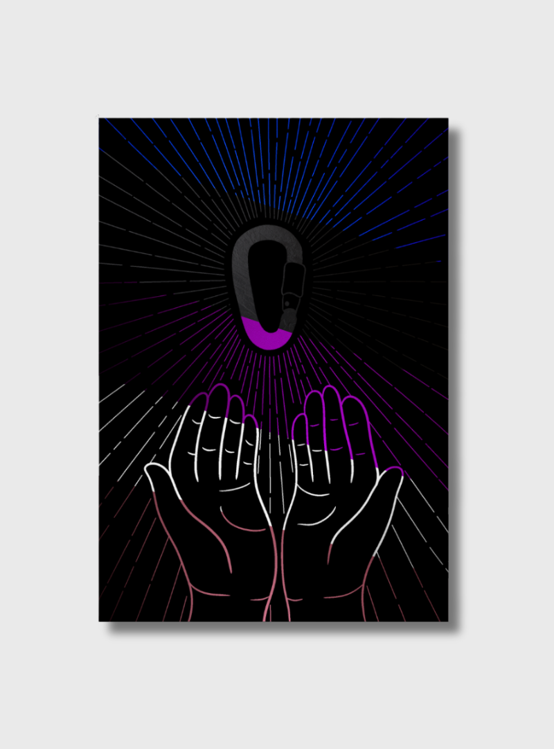 Karabiner Print, geprägt