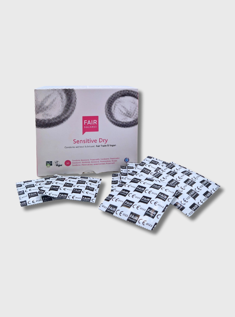 Fair Squared Sensitive Dry, trockenes Fair Trade Kondom, VEGAN, 1 Stück