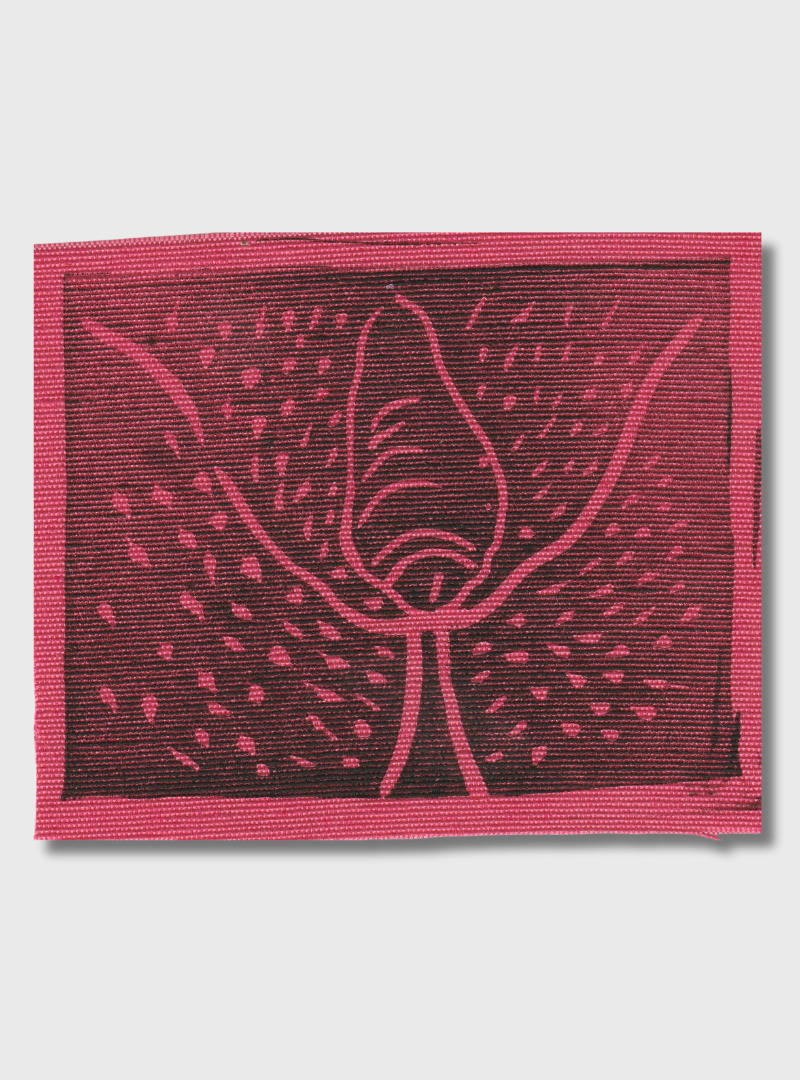 Patch Linocut Big Micropenis, Pink