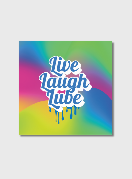 Sticker Live Laugh Lube