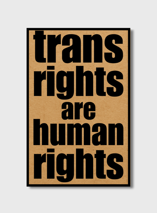 Postkarte Trans Rights Are Human Rights