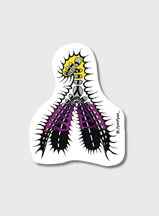 Sticker Klitoris Non-Binary