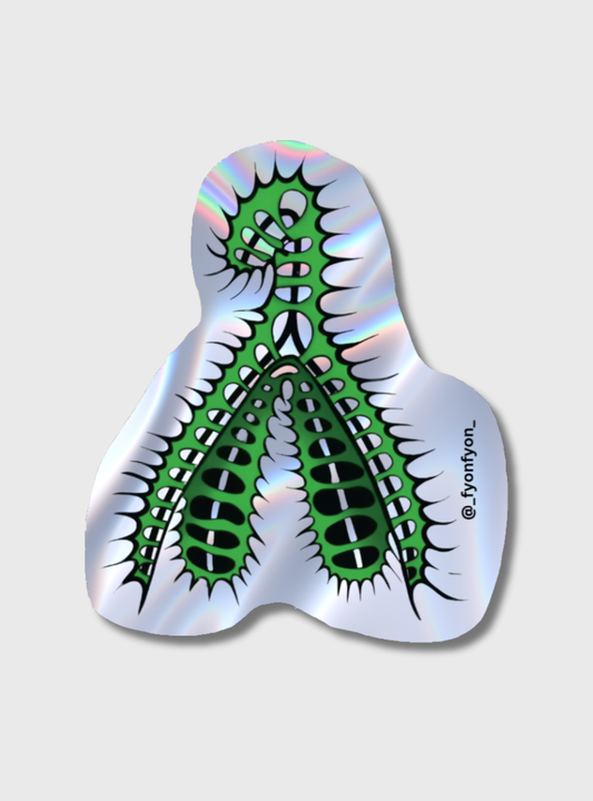 Holografischer Sticker Klitoris