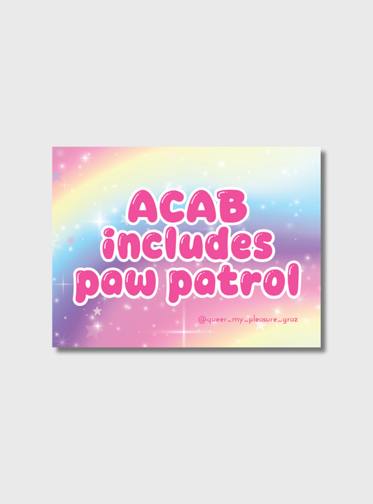 Sticker ACAB Includes Paw Patrol