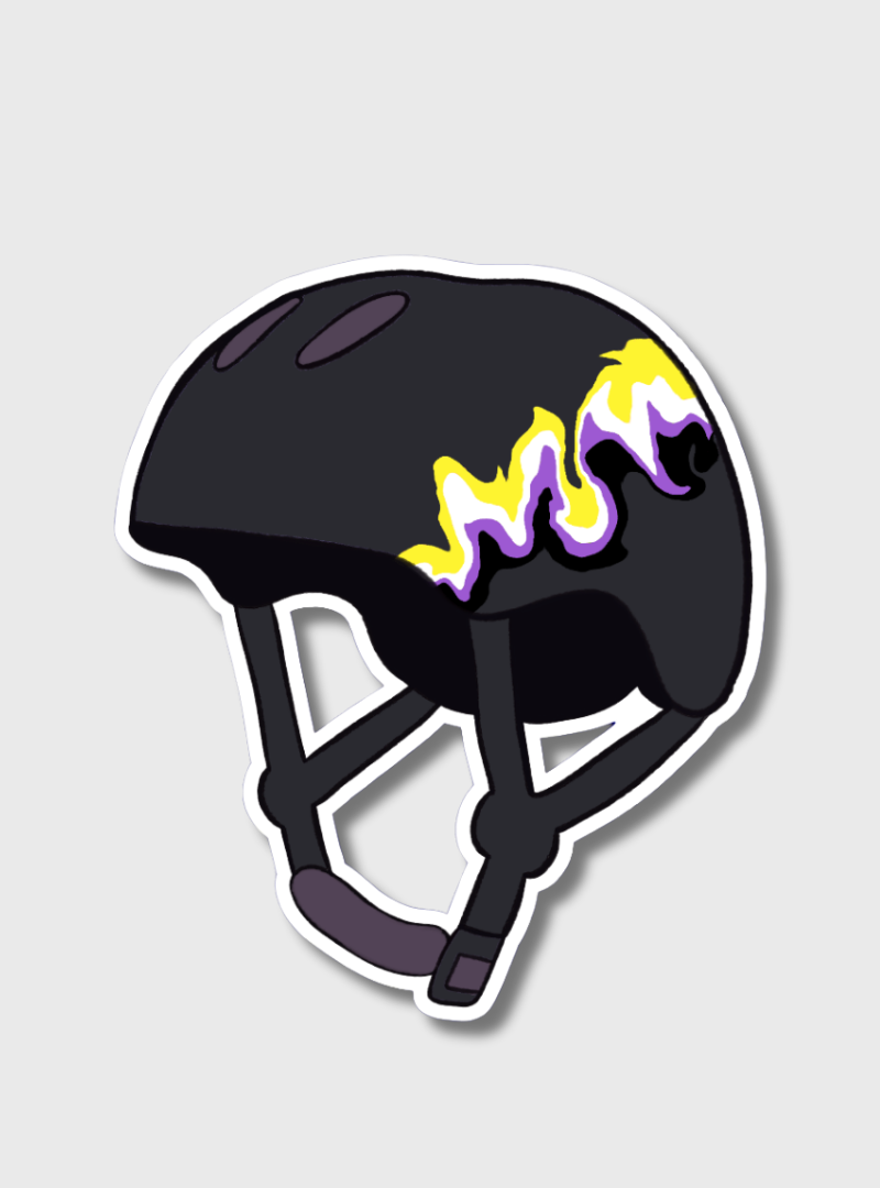 Sticker Pride Helmet