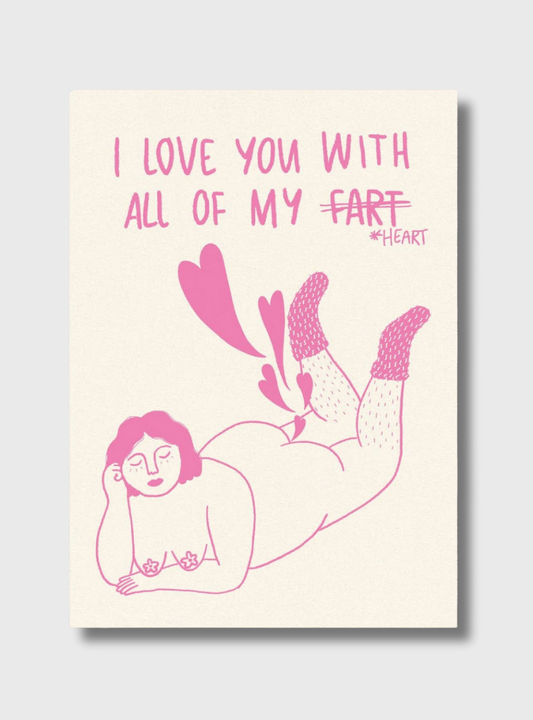Postkarte All of my fart