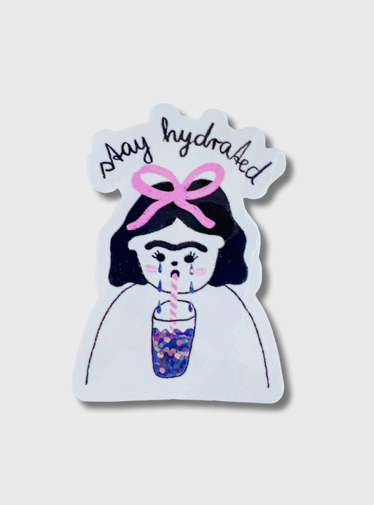 Glitzer Sticker Stay Hydrated