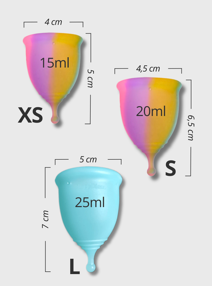 Nappiness Menstruationstasse XS/S/L