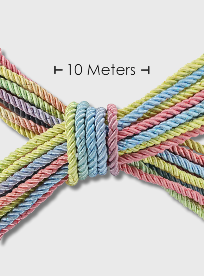 Ouch! Bondage Seil Pastel Regenbogen 10m
