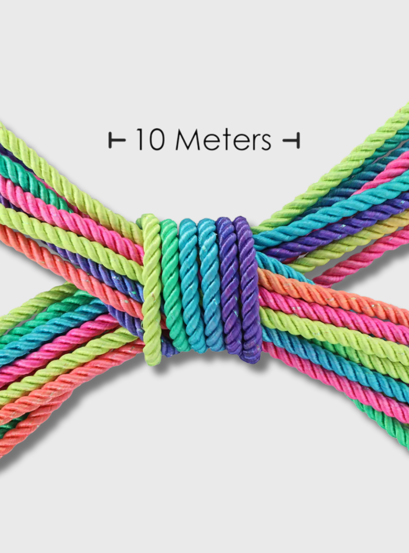 Ouch! Bondage Seil Regenbogen 10m