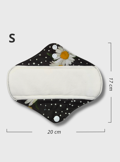 Nappiness Waschbare Binden aus Bambus, S, Gänseblümchen, Menstruation/Postpartum