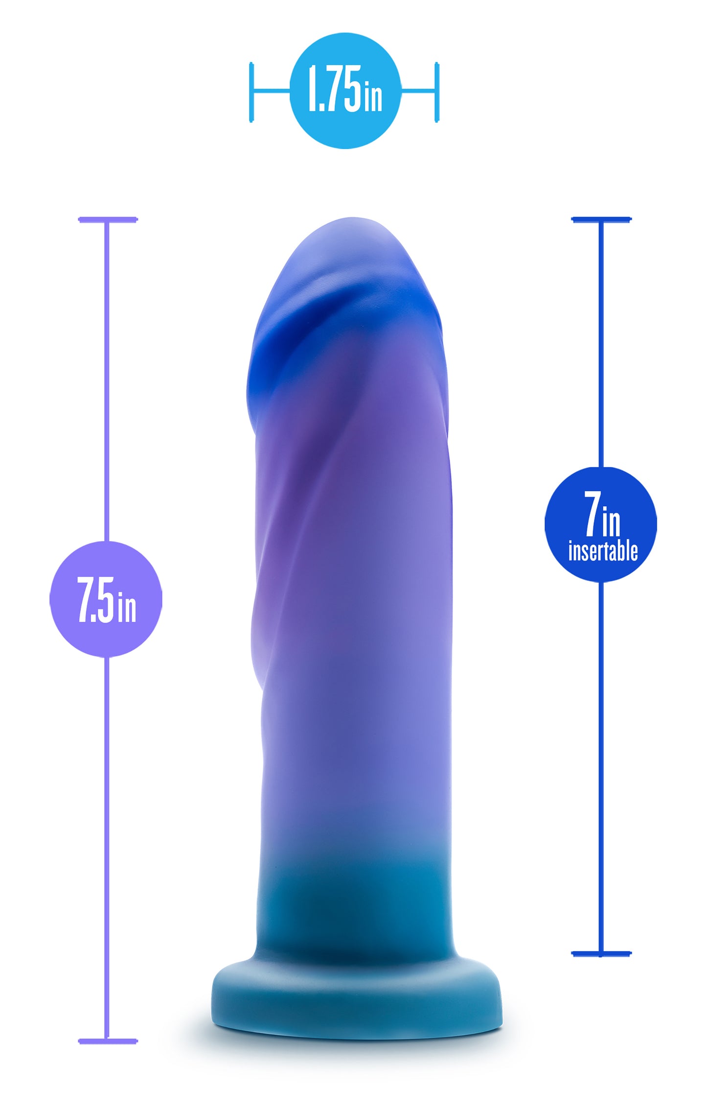 Blush Avant Midnight Rendezvous Ocean Blue Dildo