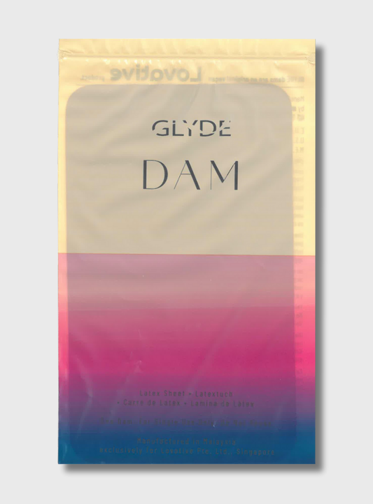 Glyde Latex Lecktuch mit Wildbeeren Aroma, VEGAN, 1 Stück