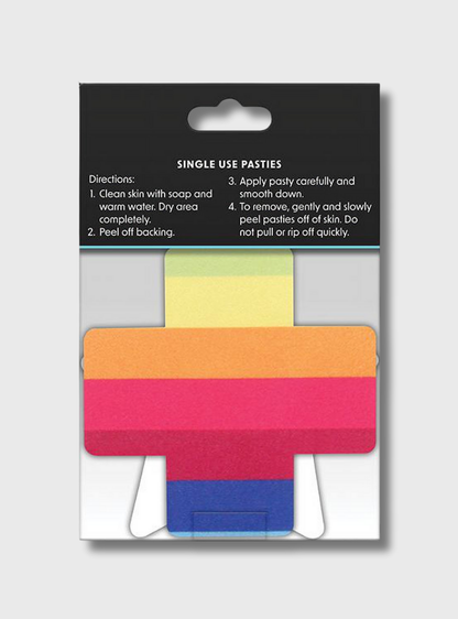 Pasties Kreuz & Stern Regenbogen