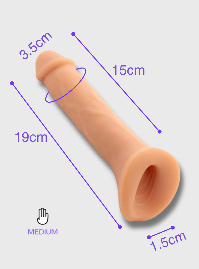 Wet for Her Milo FeelSkin™ Pack n Play Dildo mit Stroker
