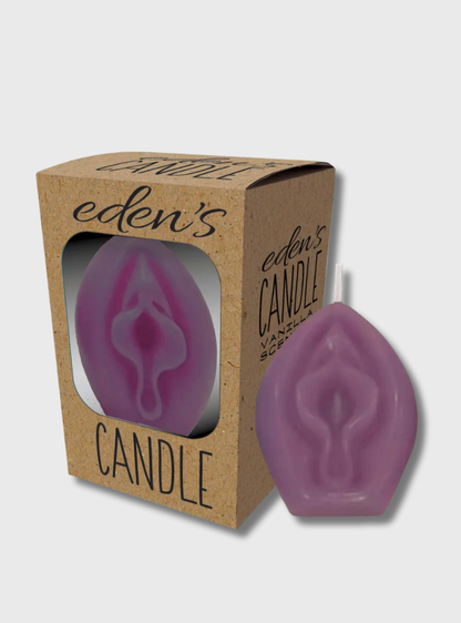 Eden's Candle Vulva Kerze lila, Vanilleduft