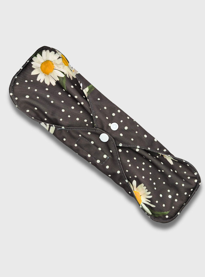 Nappiness Waschbare Binden aus Bambus, L, Gänseblümchen, Menstruation/Postpartum
