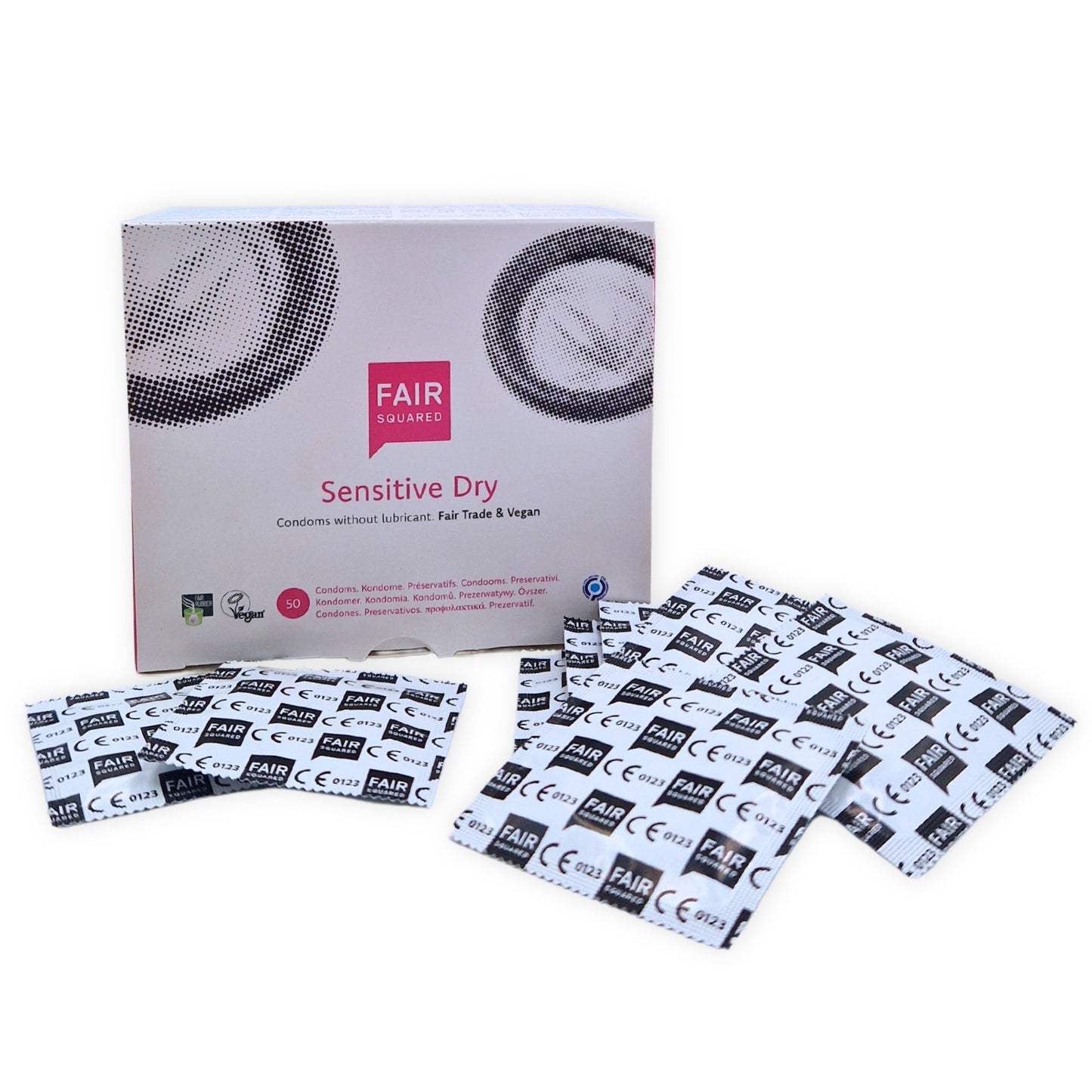 Fair Squared Sensitive Dry, trockenes Fair Trade Kondom, VEGAN, 1 Stück