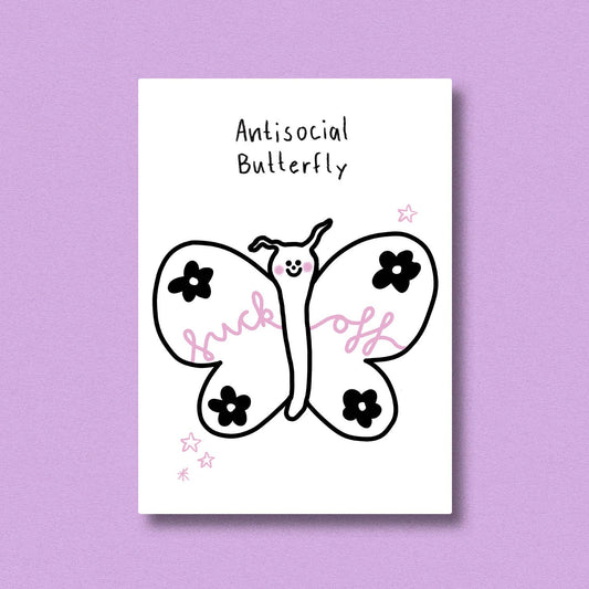 Postcards antisocial butterfly