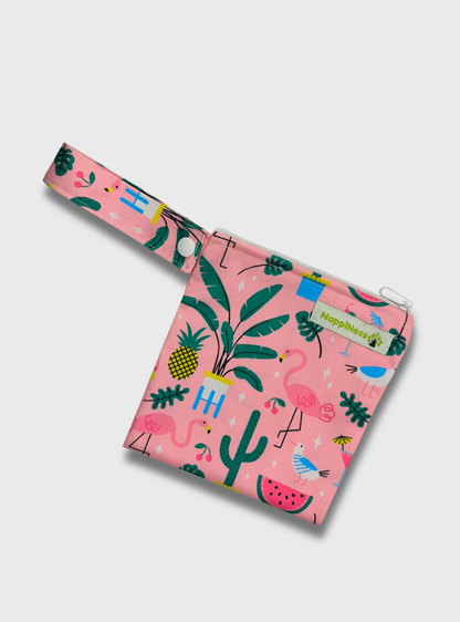 Nappiness Small Wetbag für Menstruationsartikel, Flamingos