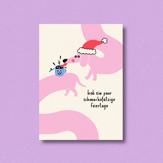 Postcard schmackofatzige Feiertage