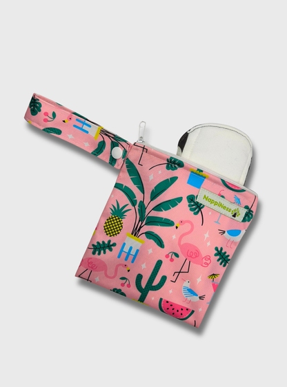 Nappiness Small Wetbag für Menstruationsartikel, Flamingos