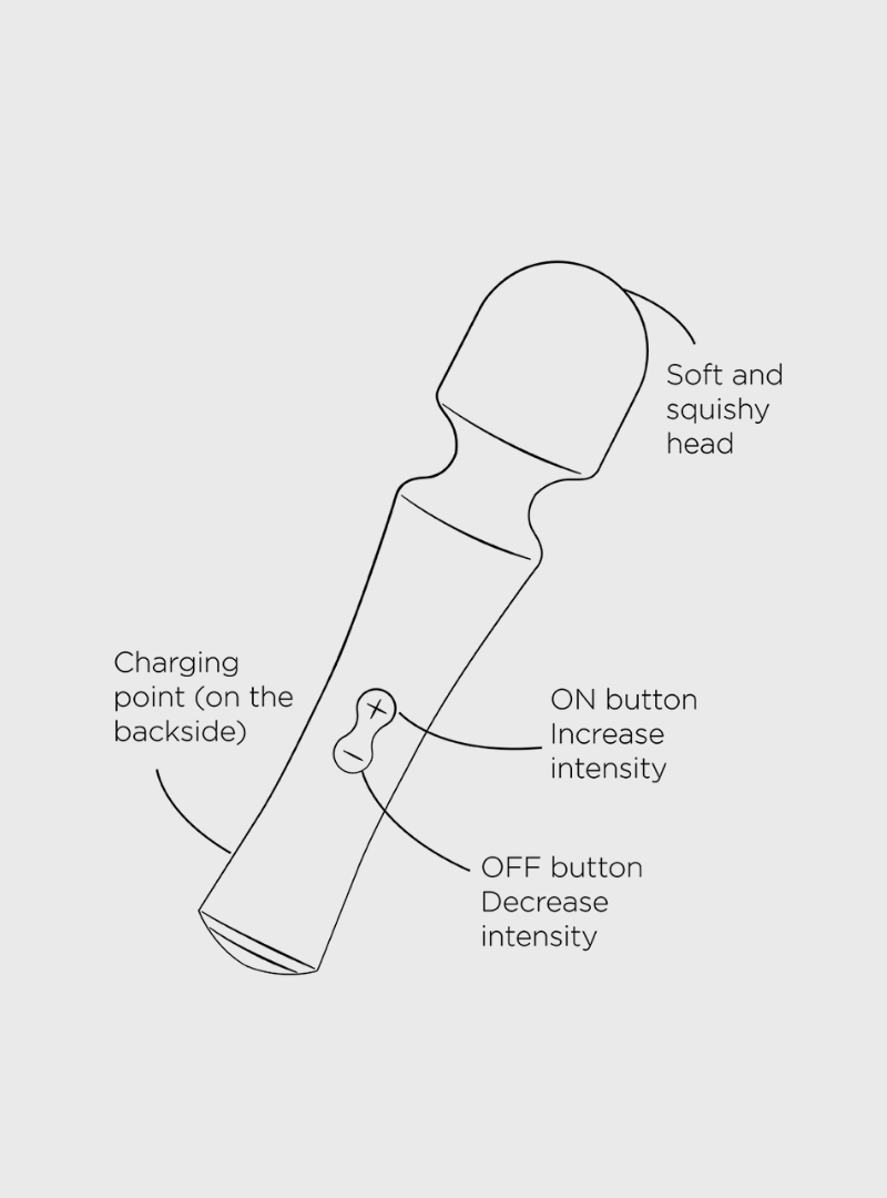 Romp Presto Wand Vibrator