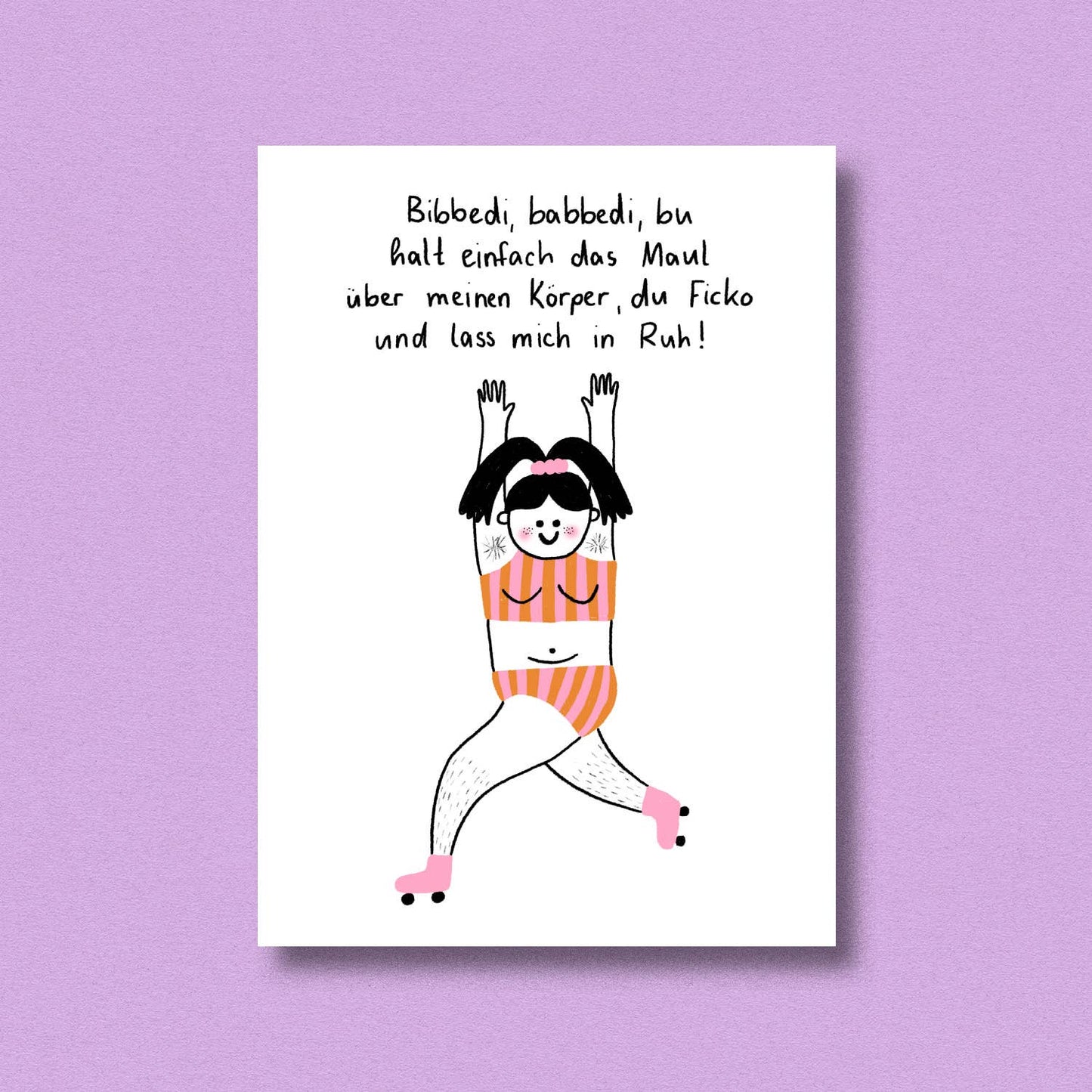 Postcards Maul halten