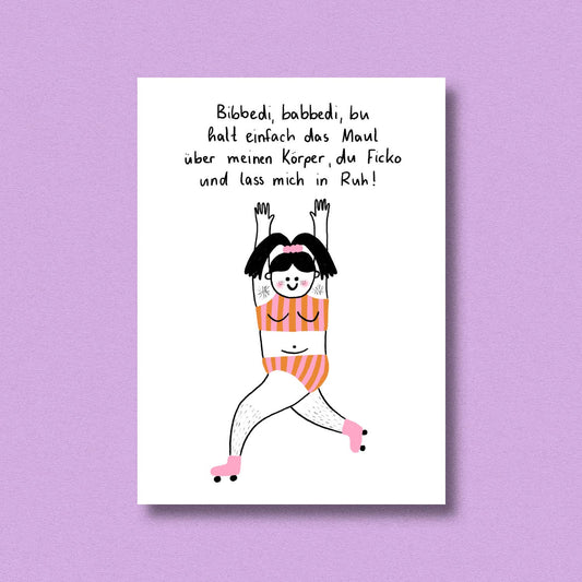 Postcards Maul halten