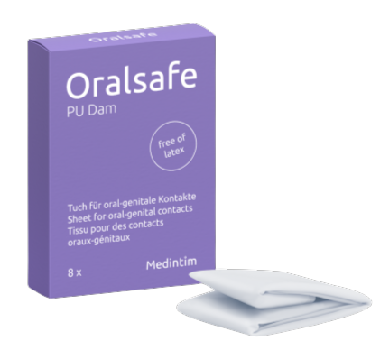 Oralsafe: latexfreies Lecktuch, Vanillearoma, 1 Stück